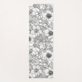 Hellebores in zwart-wit yogamat (Voorkant)