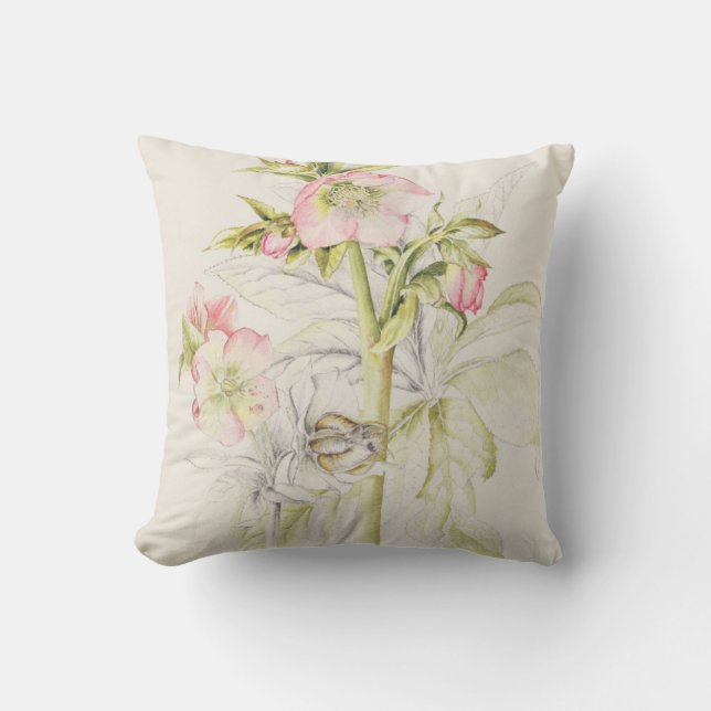 Hellebores Kussen (Voorkant)