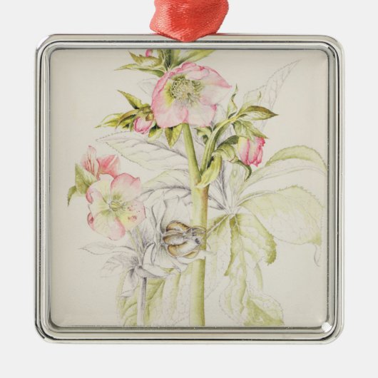 Hellebores Metalen Ornament (Voorkant)