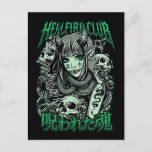 Hellfire Club Succubus Anime Briefkaart