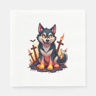 Hellhound Husky Dog Servet