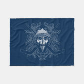 Hellish Hockey Goalie Fleece Blanket Deken (Voorkant (Horizontaal))