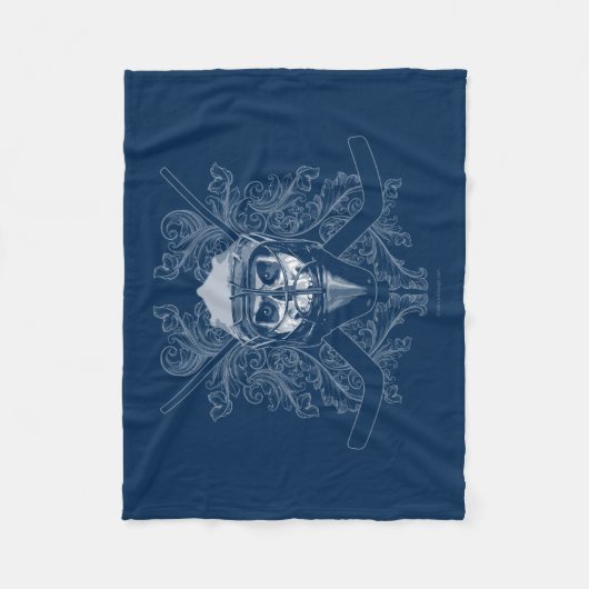 Hellish Hockey Goalie Fleece Blanket Deken (Voorkant)