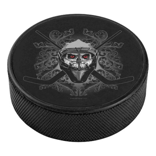 Hellish Hockey Goalie Hockey Puck (3/4)