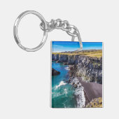 Hellnahraun Coast, IJsland Sleutelhanger (Voorkant Links)