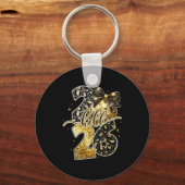 Hello 2026 Coquette Bow Leopard New Years Eve Part Sleutelhanger (Voorkant)