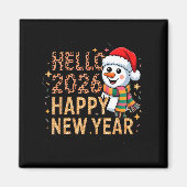 Hello 2026 Happy New Year Magneet (Voorkant)