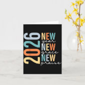Hello 2026 New Year New Grace New Praise  Kaart (Gele Bloem)