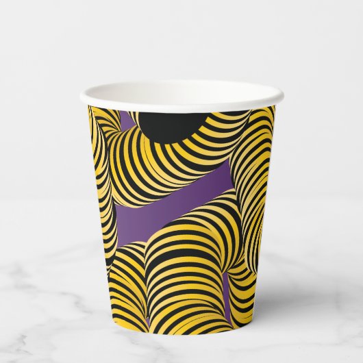 Hello 2026 New Years Trippy Bold Font Papieren Bekers (Achterkant)