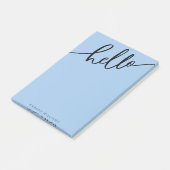 HELLO Ajouter votre nom Post-it Notes (Incliné)