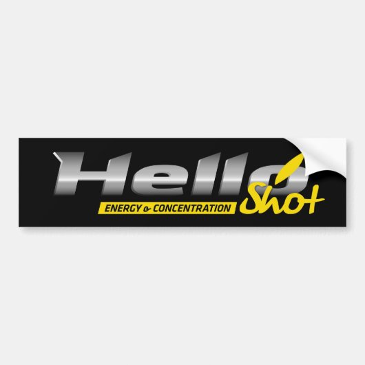 hello_aufkleber bumpersticker (Voorkant)