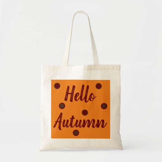 Hello Autumn Tote Bag (Voorkant)