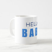 Hello Baby boy Shower Mug (Devant gauche)