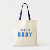 Hello Baby boy Shower Tote Bag (Devant)