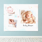 Hello baby  canvas afdruk (Insitu (Houten vloer))
