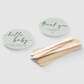 Hello Baby Minimalist Baby Shower Handwaaier (Niet-gemonteerd)