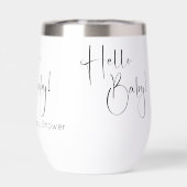 Hello Baby Modern Script Baby shower (Arrière)