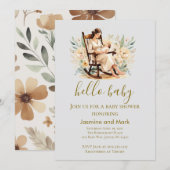 Hello Baby Neutral Mama And Baby Kaart (Voorkant / Achterkant)