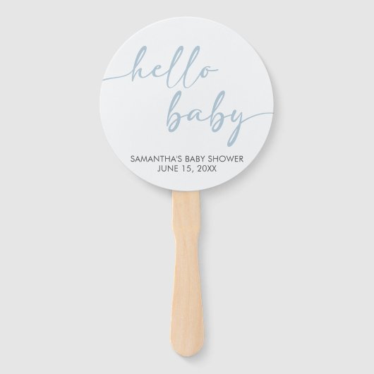 Hello Baby Shower Handwaaier (Voorkant)