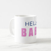 Hello Baby Shower Mug (Devant gauche)