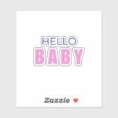 Hello Baby Shower Sticker (Vel)