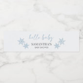 Hello Baby Shower Waterfles Etiket (Enkel label)