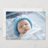 Hello Baby Simple Script Faire-part de naissance p (Devant)