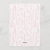 Hello Baby Wildflower Baby Shower Invitation (Dos)