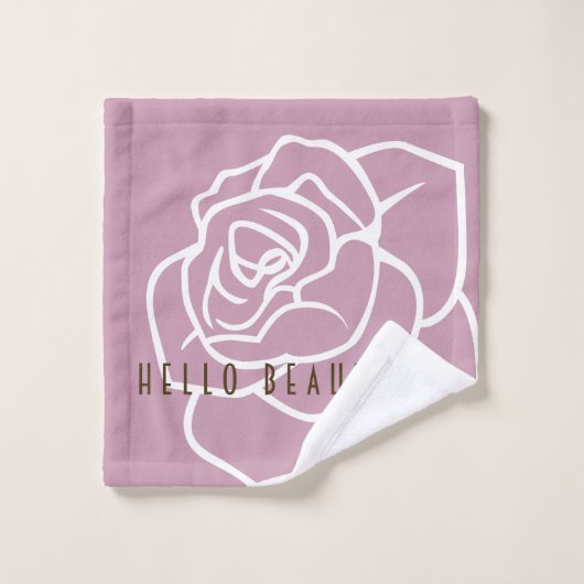 Hello Beautity - Moderne Chic Rose Rose (Gant de toilette)