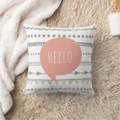 'Hello' Boho Style Throw Cushion Kussen (Deken)