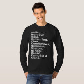 Hello, Bonjour, Hola, Ciao, Aloha  for Language 's T-shirt (Voorkant volledig)