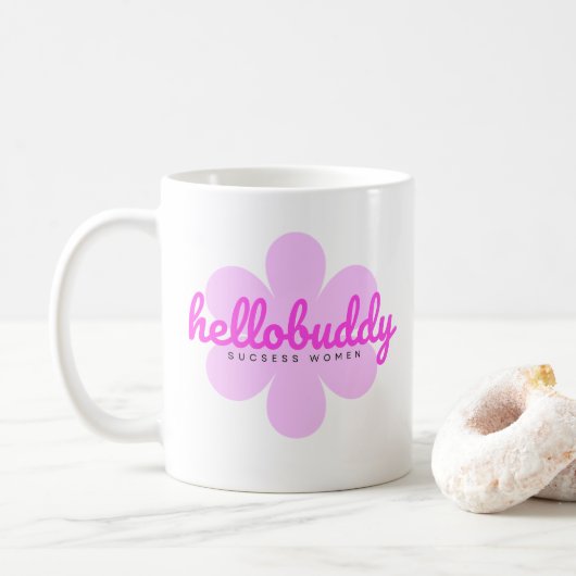 hello buddy t shirt koffiemok (Met donut)