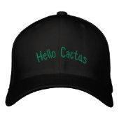 Hello Cactus Funny Casquette brodé (Devant)
