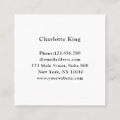 "Hello !" Carte de visite (Dos)