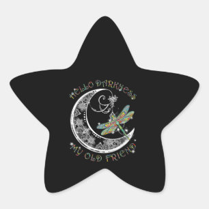 Hello Darkness My Old Friend Draairy Lover Ster Sticker