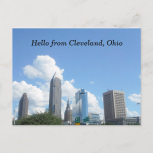 HELLO DE CLEVELAND OHIO carte postale