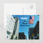 "HELLO", DE RALIEGH carte postale (Devant / Derrière)