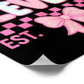 Hello Eleven Est 2014 Coquette Bow Happy 11th Birt Poster (Hoek)