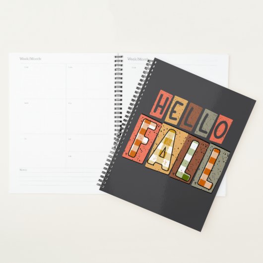 Hello Fall Agenda Design (Devant avec enveloppe)
