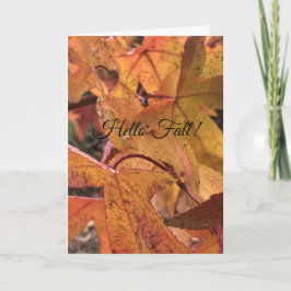 "Hello Fall!" Greeting Card Kaart