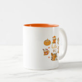 Hello Fall Mug - mignonne Automne Cadeau Cup (Devant droit)