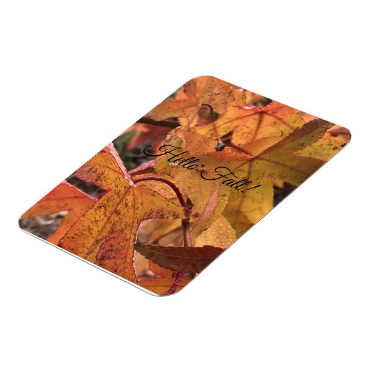 "Hello Fall!" Refrigerator Magnet (Côté Gauche)