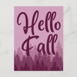 Hello Fall Season Briefkaart