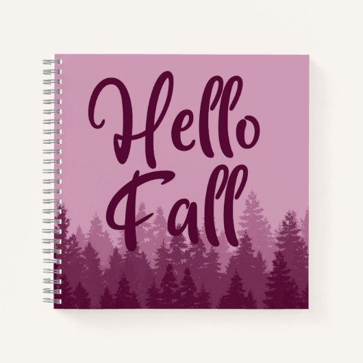 Hello Fall Season Notitieboek (Voorkant)