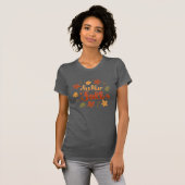 Hello Fall Short Sleeve T-Shirt with Autumn Leaves (Devant entier)