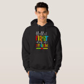 Hello First Day Of 1ST Grade  Back To School 2023 Hoodie (Voorkant volledig)