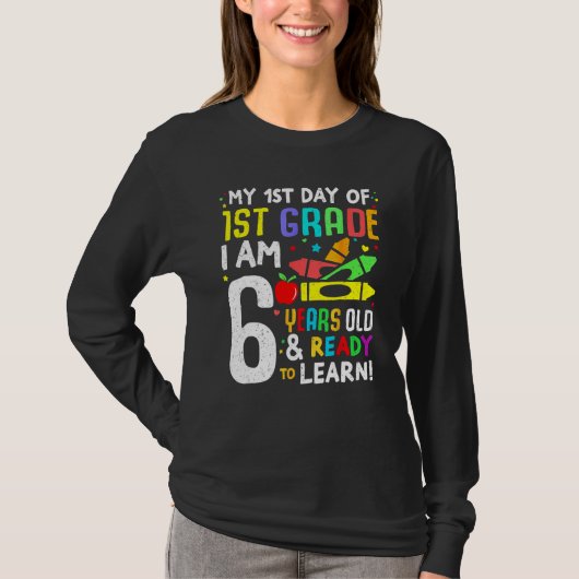 Hello First Day Of 1ST Grade  Back To School 2023  T-shirt (Voorkant)