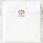 Hello First Grade Rainbow Sticker – Colorful Back  (Sac)