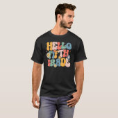 Hello Fitfth Grade Groovy 5th Grade Back School Te T-shirt (Voorkant volledig)