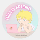 hello friend sticker (Devant)